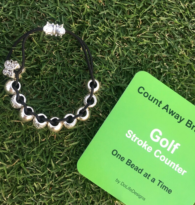 New Design Golf Stroke Counter Bracelet Clear Sparkle Stones Etsy