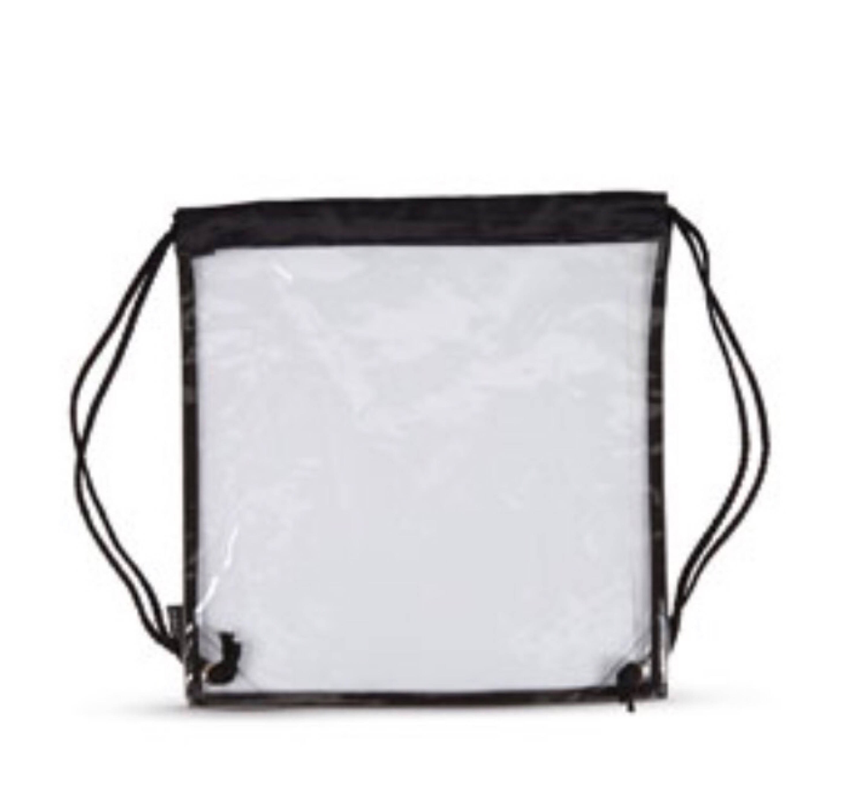 clear stadium cinch bag
