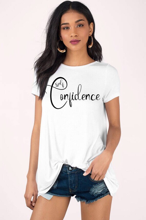 Self Confidence Shirt Trendy Shirts Shirts For Women Etsy