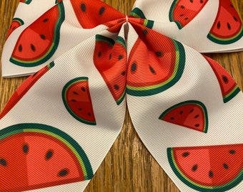 Watermelon cheer bow