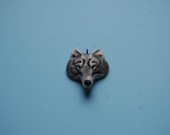 Artisan Hand Crafted Fox Totem Spirit Animal Pendant