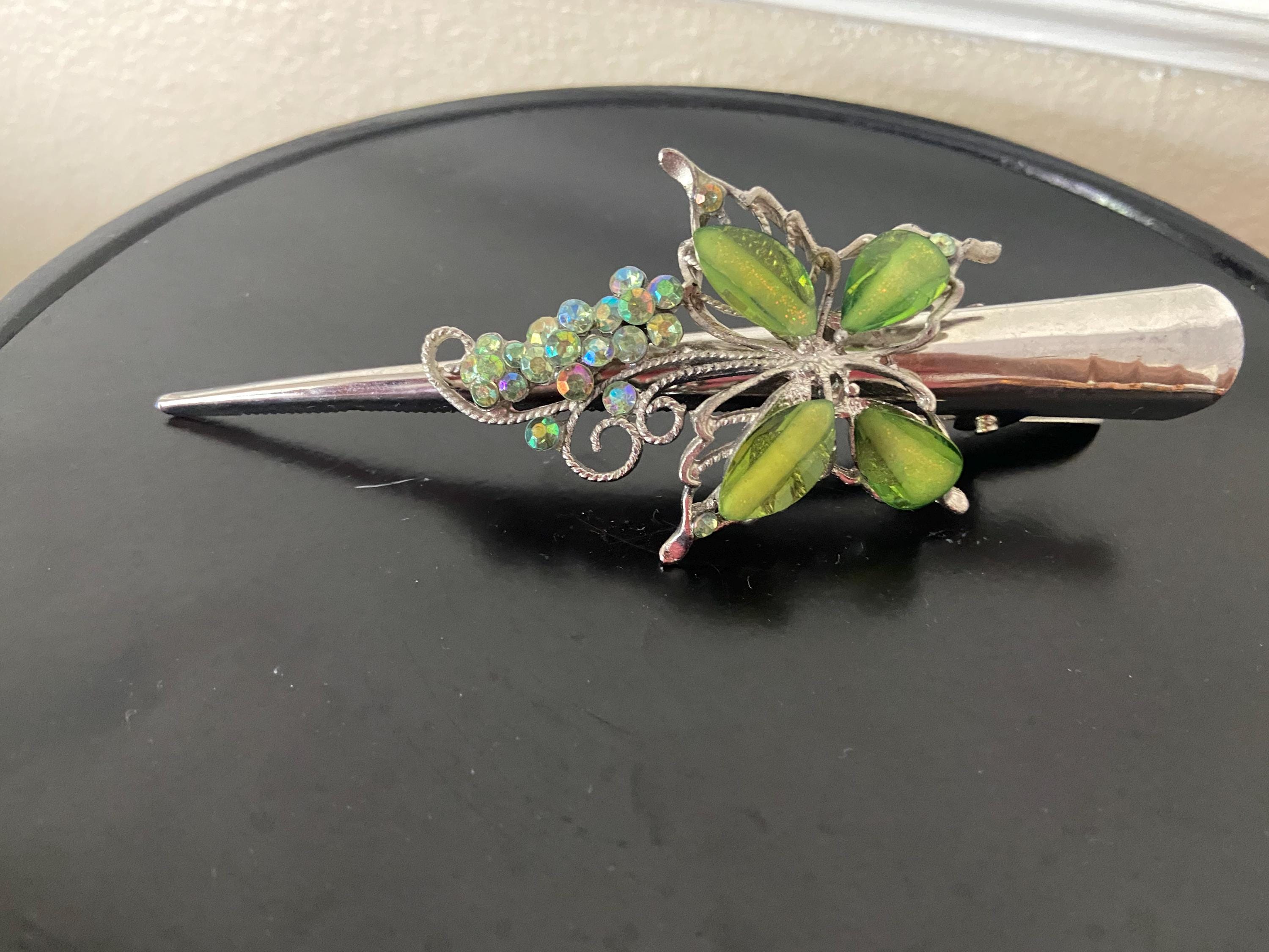 Lucite Hair Clips - Etsy