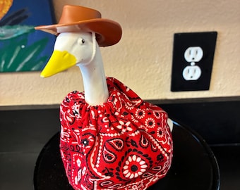 Cowgirl Desk Goose Outfit