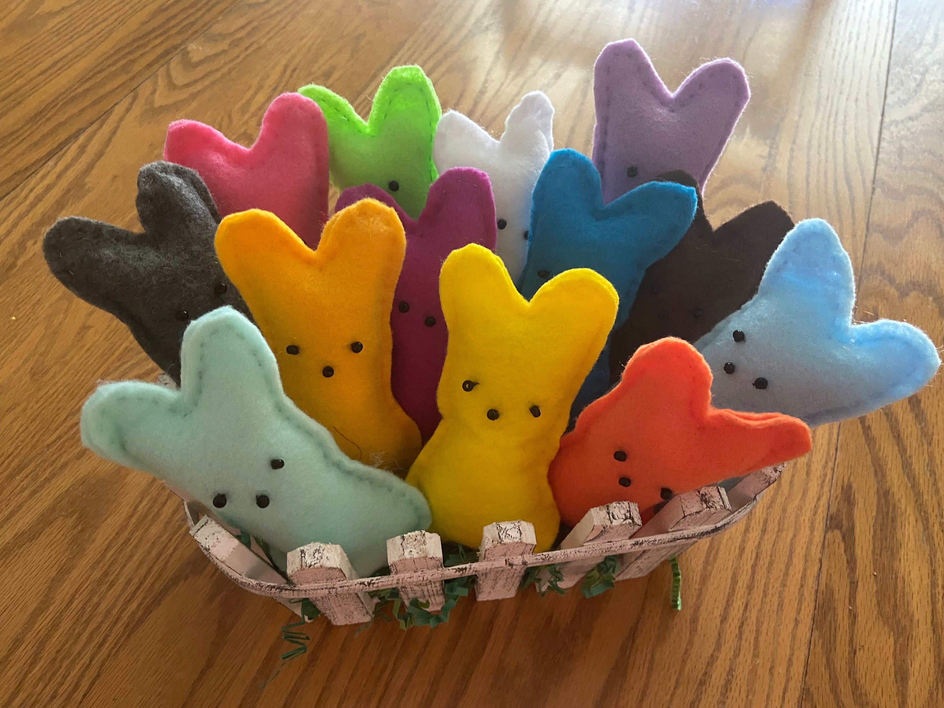13 Felt Easter Bunnies - Etsy