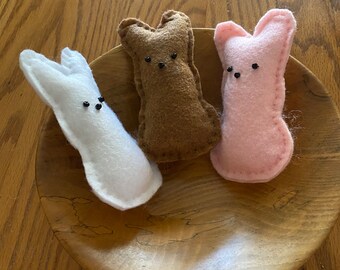 Easter Felt Peeps  Set of 3