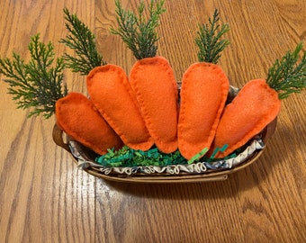 Vintage Longaburger Basket with Carrots