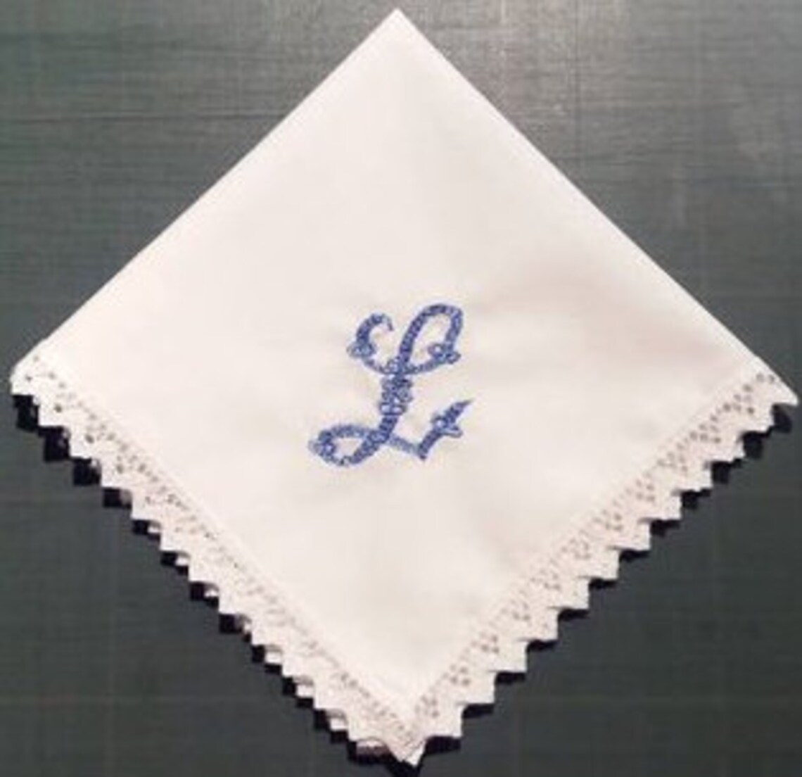 Ladies Handkerchiefs Personalised With Initials Embroidered Etsy