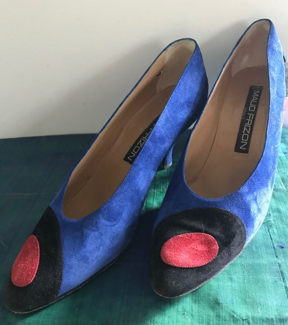 blue vintage heels