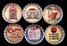 Six Vintage 50's Diner Images In 1' Silver Bottle Caps Magnets 