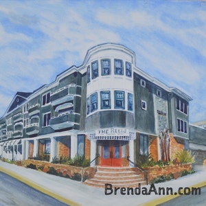 Stone Harbor NJ Watercolor Print Wall Art: The Reeds at Shelter Haven Great for Wedding Gift or Home Decor