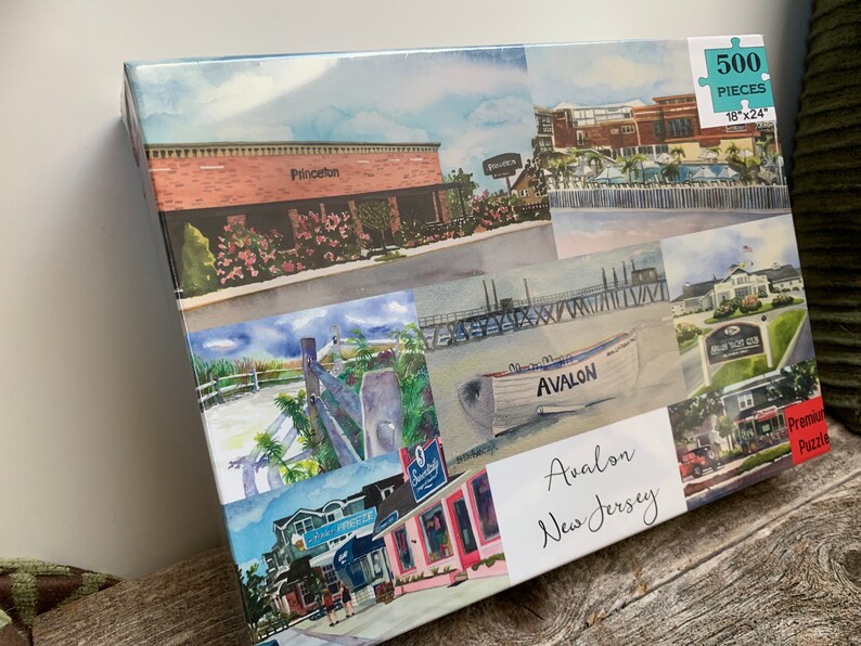 PUZZLE 500 Piece Avalon NJ Premium Jigsaw Puzzle Etsy