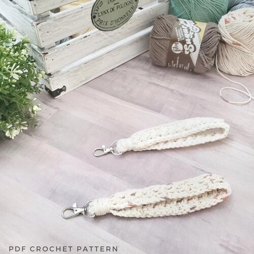 Boho Crochet Keychain PDF Pattern Etsy