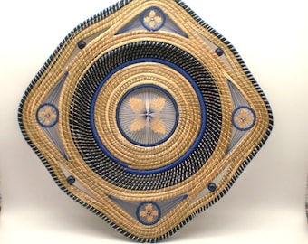 Fragrant Sweetgrass & Pine Needle Basket 2025 “Sweet Blues”