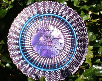 Pine Needle Basket 2122  Pretty in Purple