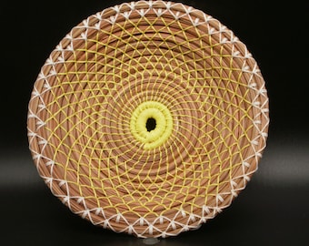 Sunny Mandala – Pine Needle Basket 0424
