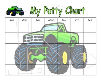 Printable Potty Chart Boy