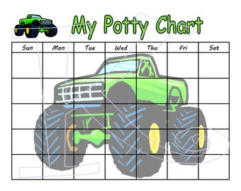 Potty Training Chart for Boys & Girls Shipped to your door, Customize Name, Dry Erase, Laminated