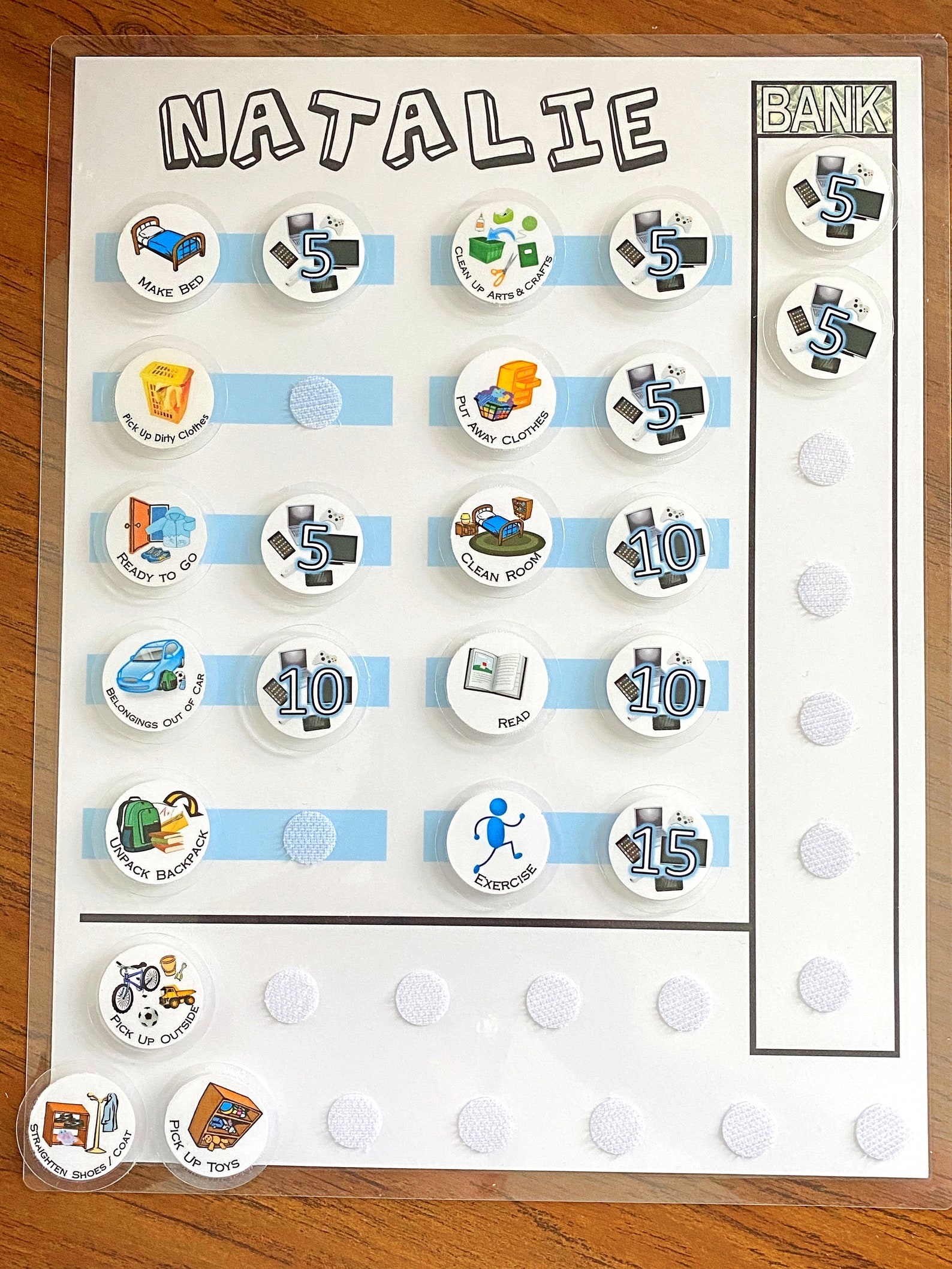 Chore Chart With Screen Time Tracker Shipped, Earn Screen Time for ...