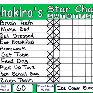 Chore Chart Shipped Works like Dry Erase Board, Set Chores, Behaviors, Goals, & Rewards image 3