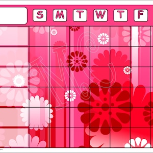 DIY Allowance Charts Pink With Printable Charts, Coins, and Illustrated ...