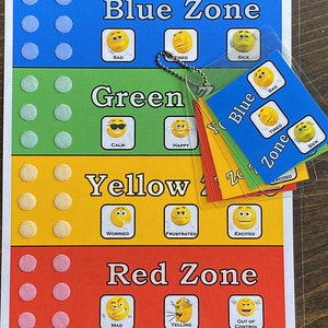 Self Regulation Zones. Help identify feelings and work through responses. Shipped to You. 1 to 6 Names and Optional Travel Cards