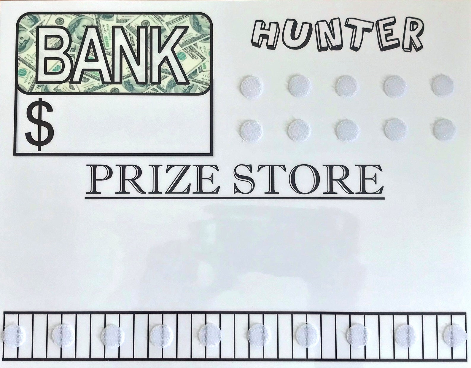 A Bank Behavior Chart Customize Name With 10 Movable Coins - Etsy