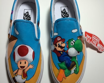 Super Mario Custom Vans shoes