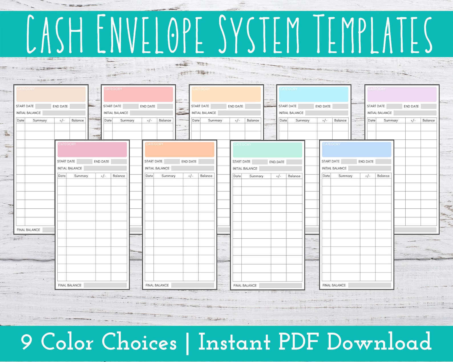Printable Cash Envelope Templates to Help You Organize Your Money 15