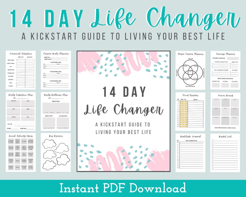 14 Day Life Changer Planner Goal Planner Life Planner - Etsy