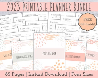 Printable Planner Bundle | 2023 Planner Printable | Digital Planner | Life Planner | Household Planner | ADHD Planner | Daily Planner PDF