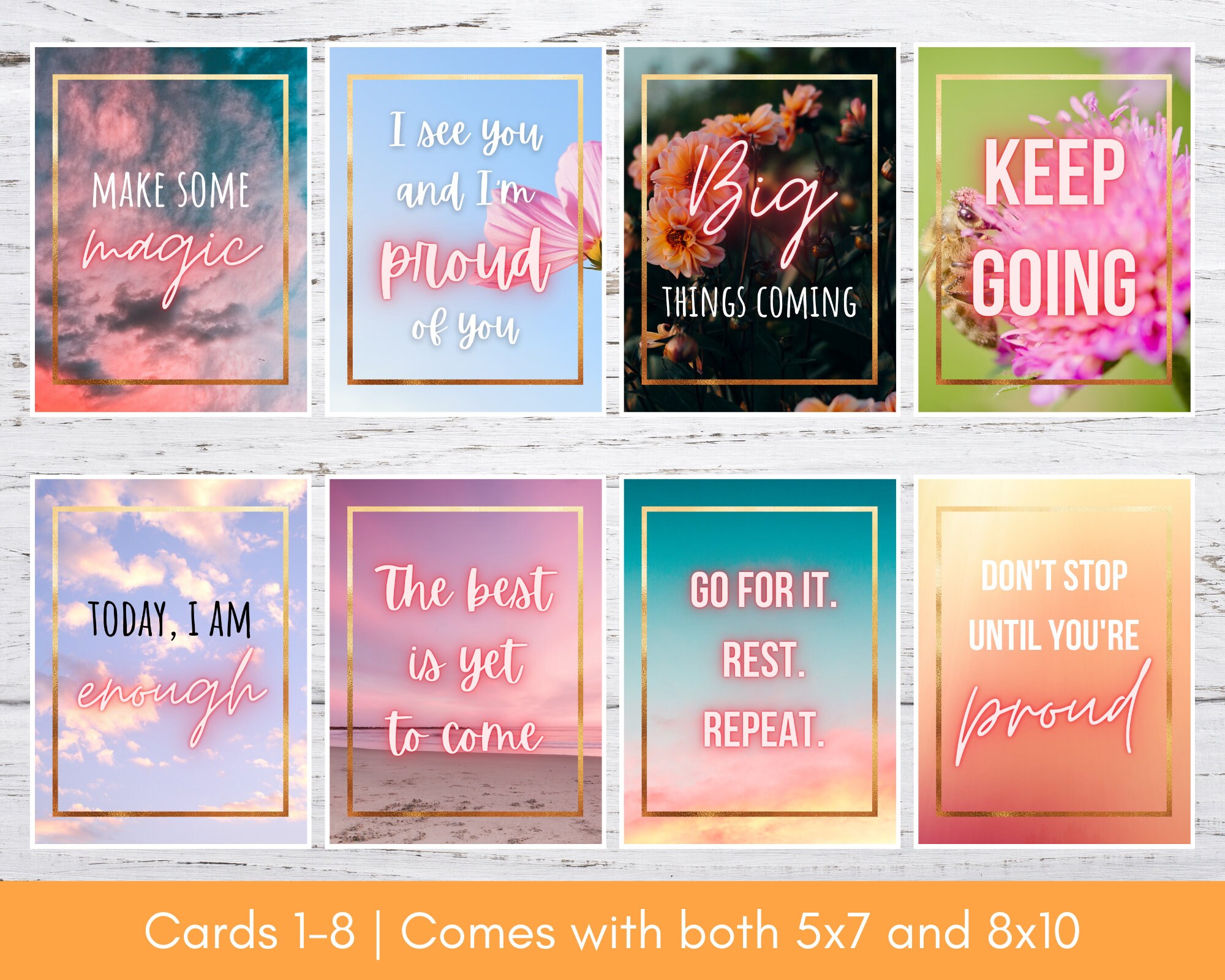 Buy Printable Affirmation Cards Motivational Quotes Vision Board Quote  Cards Inspirational Sayings Printable Quote Cards 8x10 and 5x7 Online in  India 