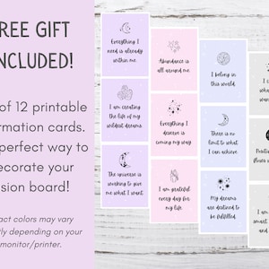 Manifestation Journal Printable | Digital Manifestation Guide | Law of Attraction Workbook | Dream Journal | Manifesting Planner Digital PDF image 7