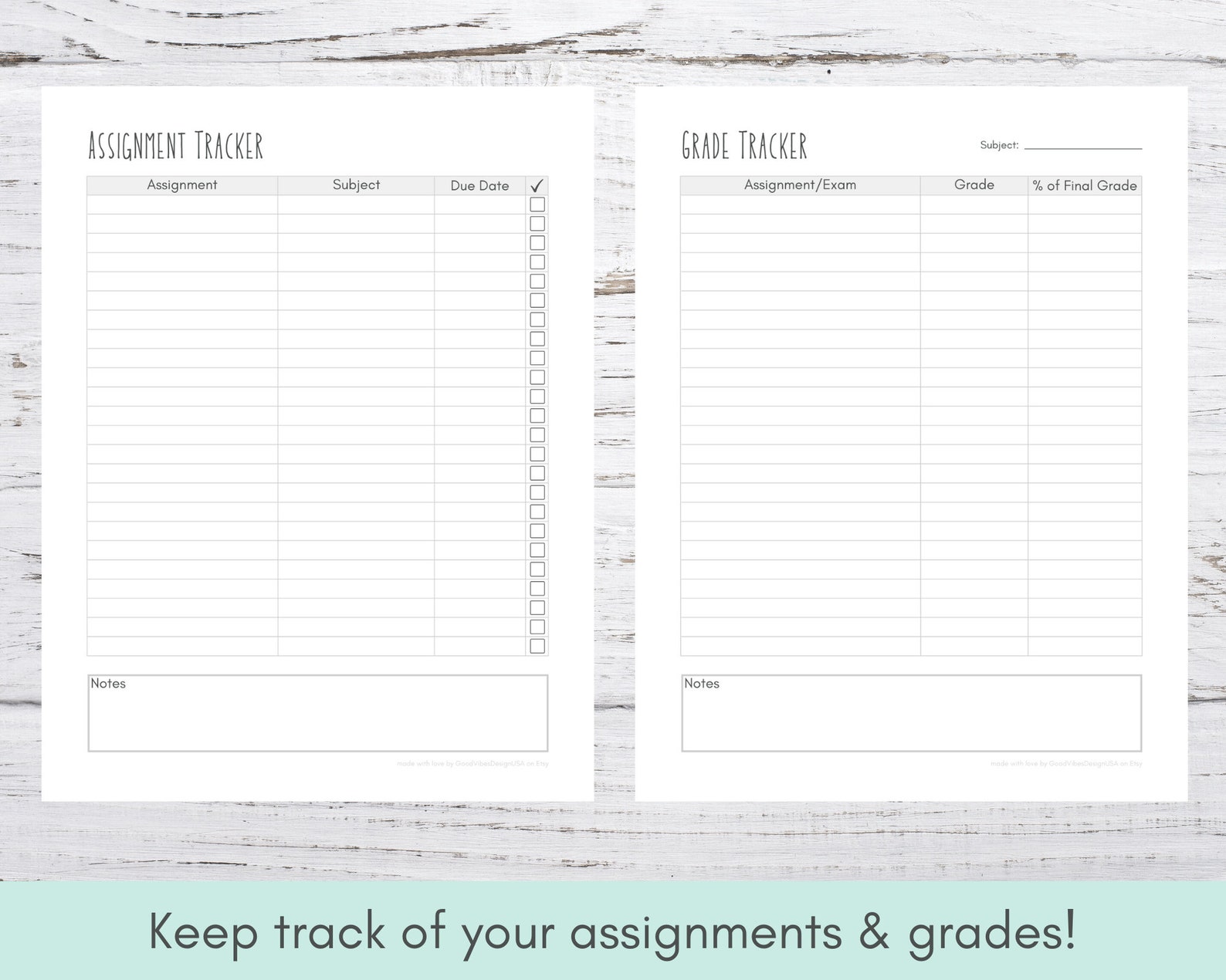 Academic Planner Printable | College Planner | High School Planner ...