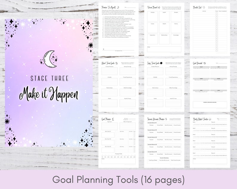 Manifestation Journal Printable | Digital Manifestation Guide | Law of Attraction Workbook | Dream Journal | Manifesting Planner Digital PDF image 6