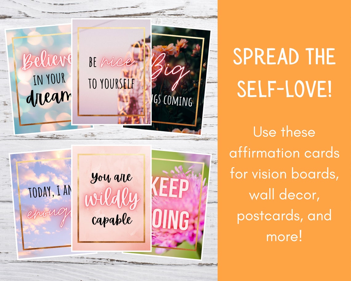 Printable Affirmation Cards | Motivational Quotes | Vision Board Quote ...