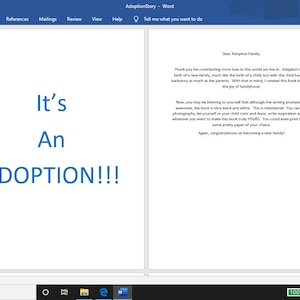 Adoption book for older children