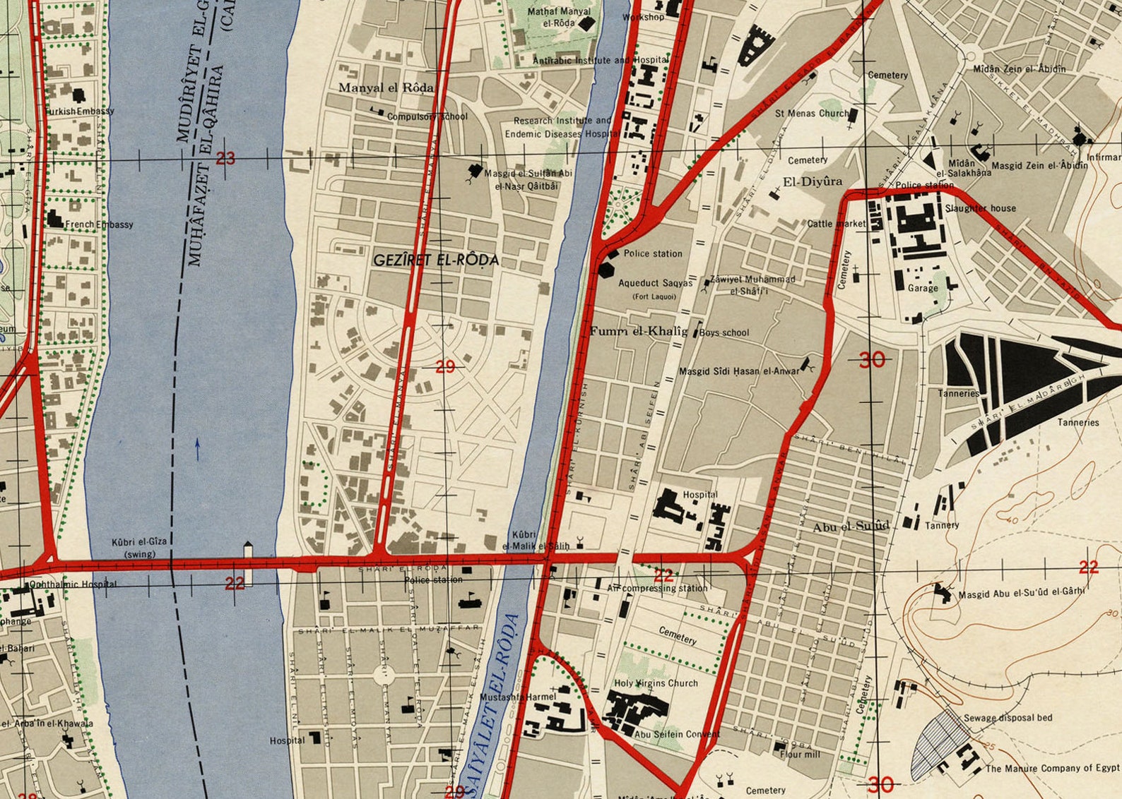 Old Map of Cairo Egypt Vintage Map Vintage Poster Wall Art Etsy