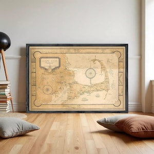 Old Map of Cape Cod Massachusetts 1931 Vintage Map | Wall Map Print