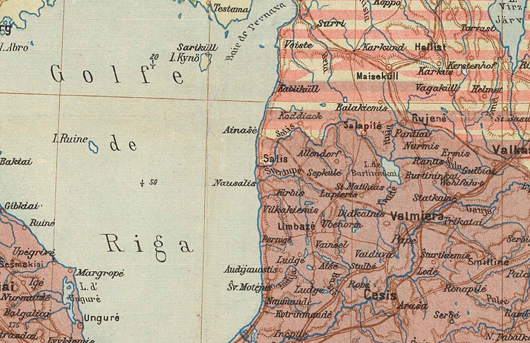 Old Map of Lithuania 1920 Vintage Poster Wall Art Print | Etsy