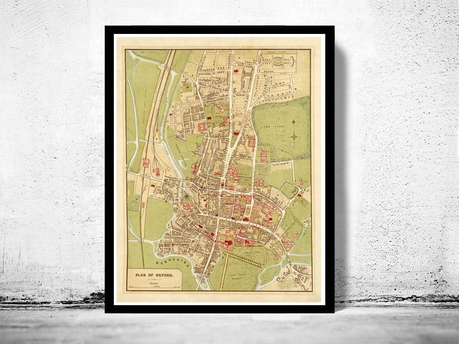 アンティークOxfordの風景1910