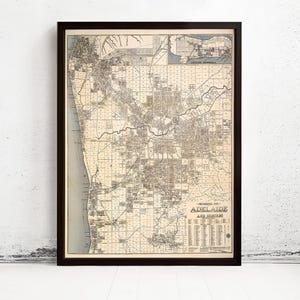 Old Map of Adelaide Australia 1920 Vintage Map Print | Vintage Map Wall Art Print | Large Map Print | Home Decor Wall Art