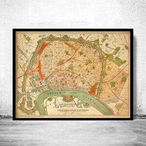 Old Map of Antwerp Belgium 1910 Anvers Vintage Map | Vintage Map Wall Art Print | Large Map Print | Home Decor Wall Art