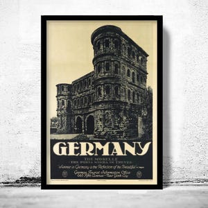 Vintage Poster of Germany Travel Poster Tourism 1930-  | Vintage Map Wall Art Print | Large Poster Print | Home Decor Wall Art