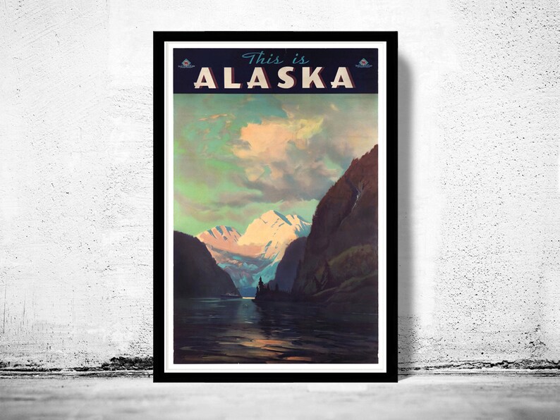 Vintage Poster of Alaska This is Alaska 1940 Vintage Poster Etsy