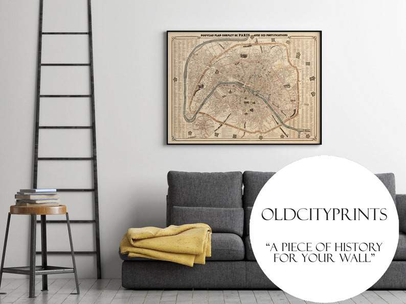 Old Map of Rome Roma Italy 1773 Antique map of Rome Vintage Poster Wall Art Print Wall Map Print Old Map Print image 4