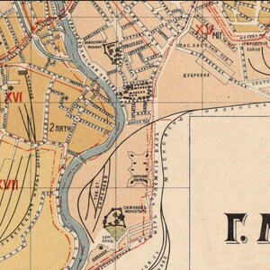 Old Map of Moscow Russia 1914 Vintage Map | Vintage Map Wall Art Print ...