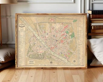 フィレンツェのイラスト地図 - Etsy 日本
