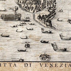 Antique Map of Venice Venetia Venezia 1729 Vintage Poster Wall Art Print Wall Map Print Old Map Print image 3