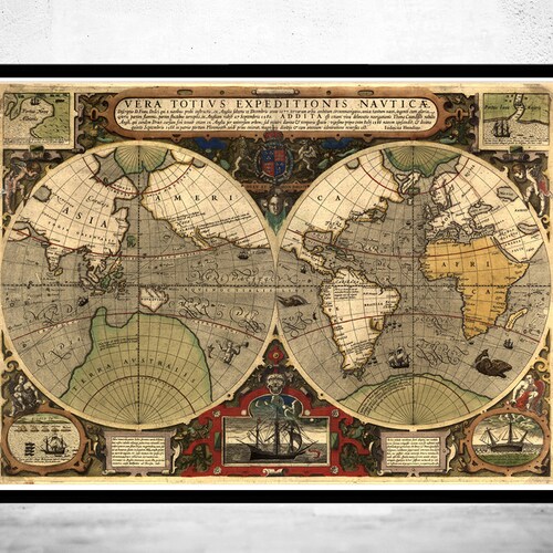 Old Map of London Map 1880 Vintage Poster Wall Art Print - Etsy
