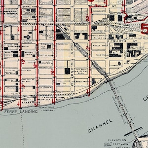 Old Map of Davenport Iowa 1894 Vintage Poster Wall Art Print Wall Map ...